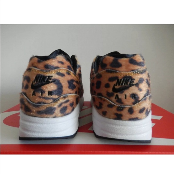 NEW NIKE AIR MAX 1 QS (GS) "LEOPARD" - Picture 3 of 5